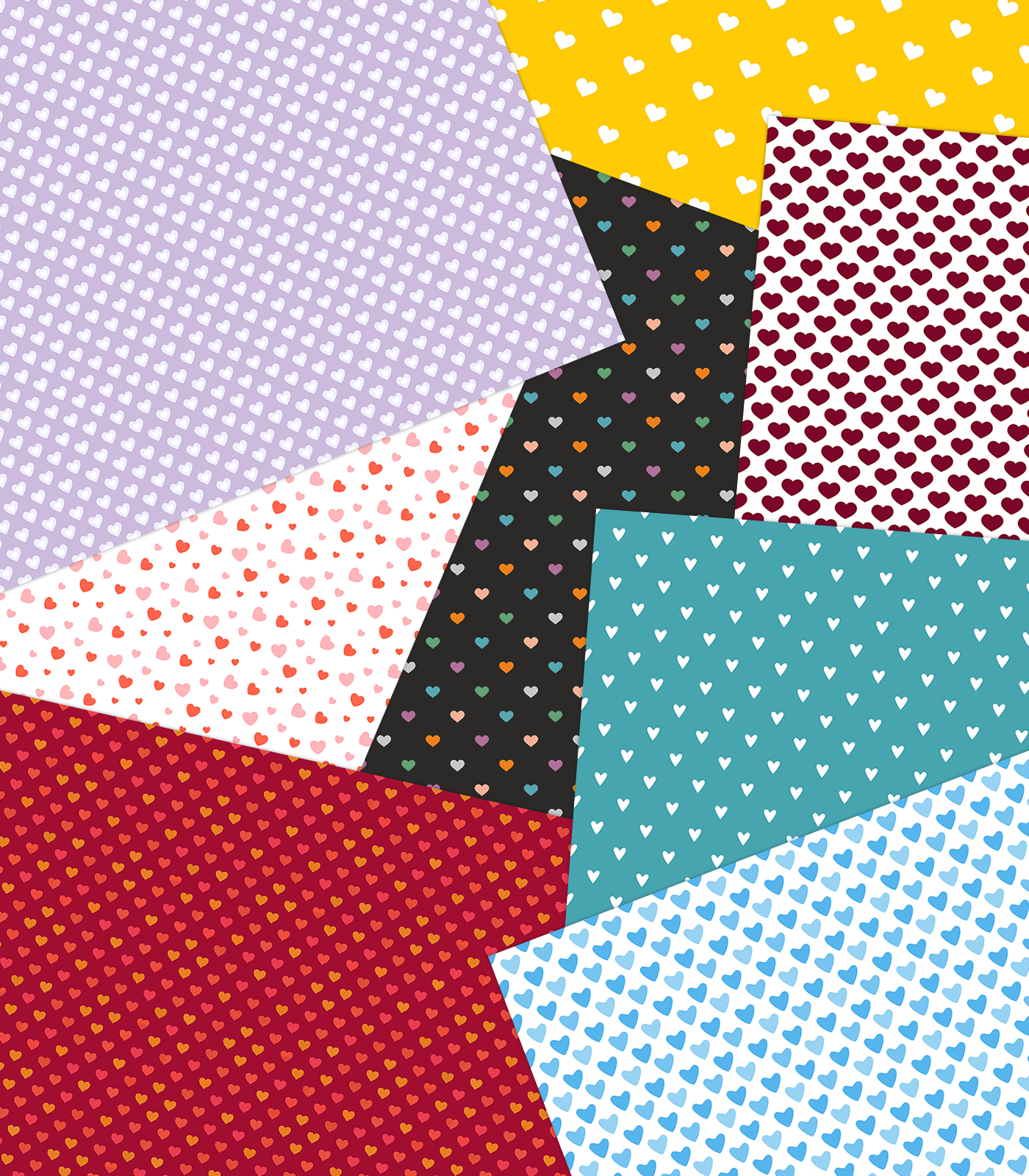 Digital Patterns - Hearts by N/A