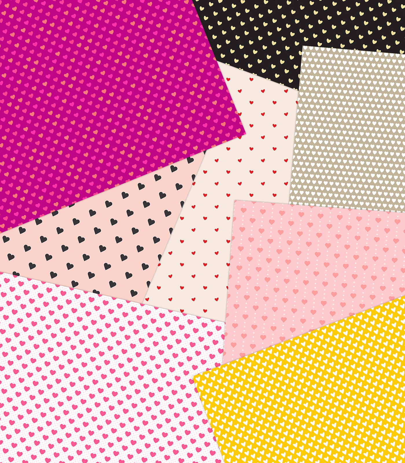 Digital Patterns - Hearts by N/A