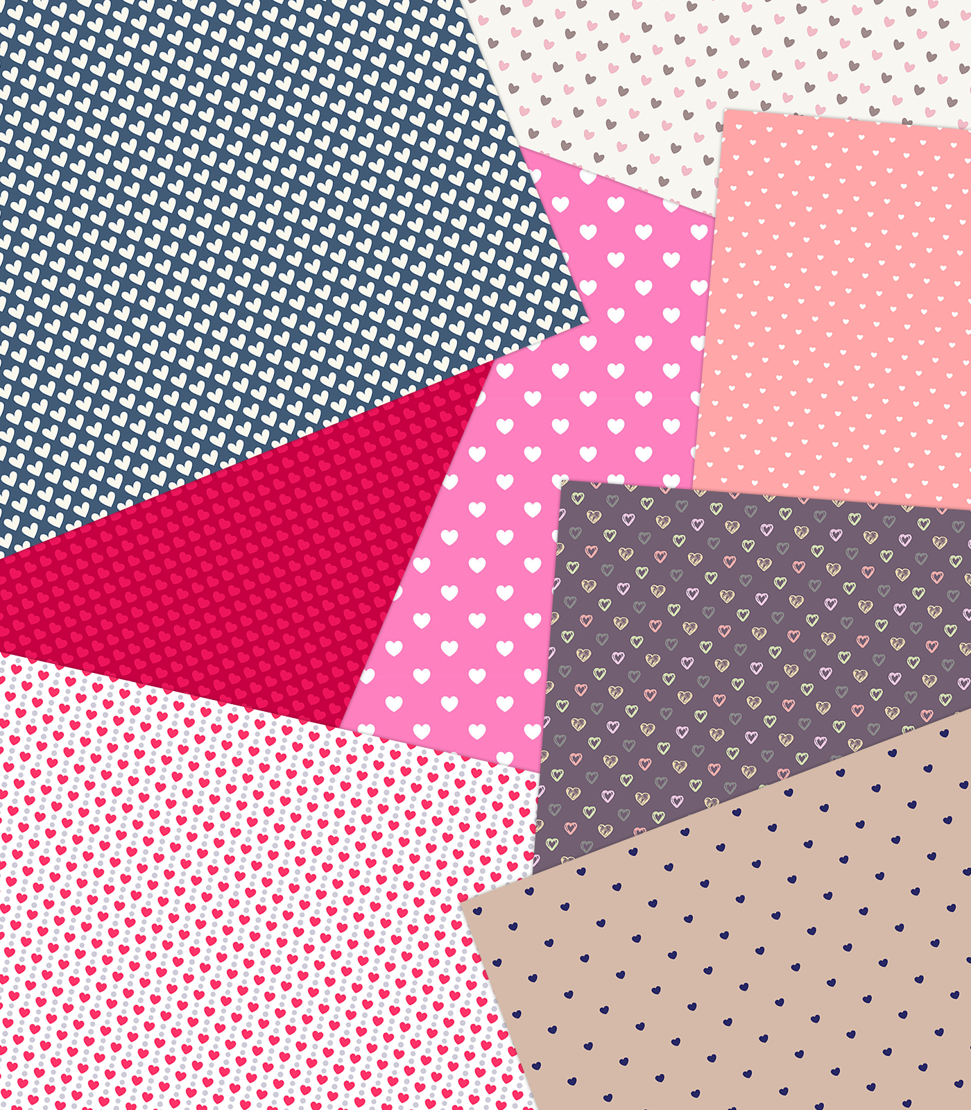Digital Patterns - Hearts by N/A