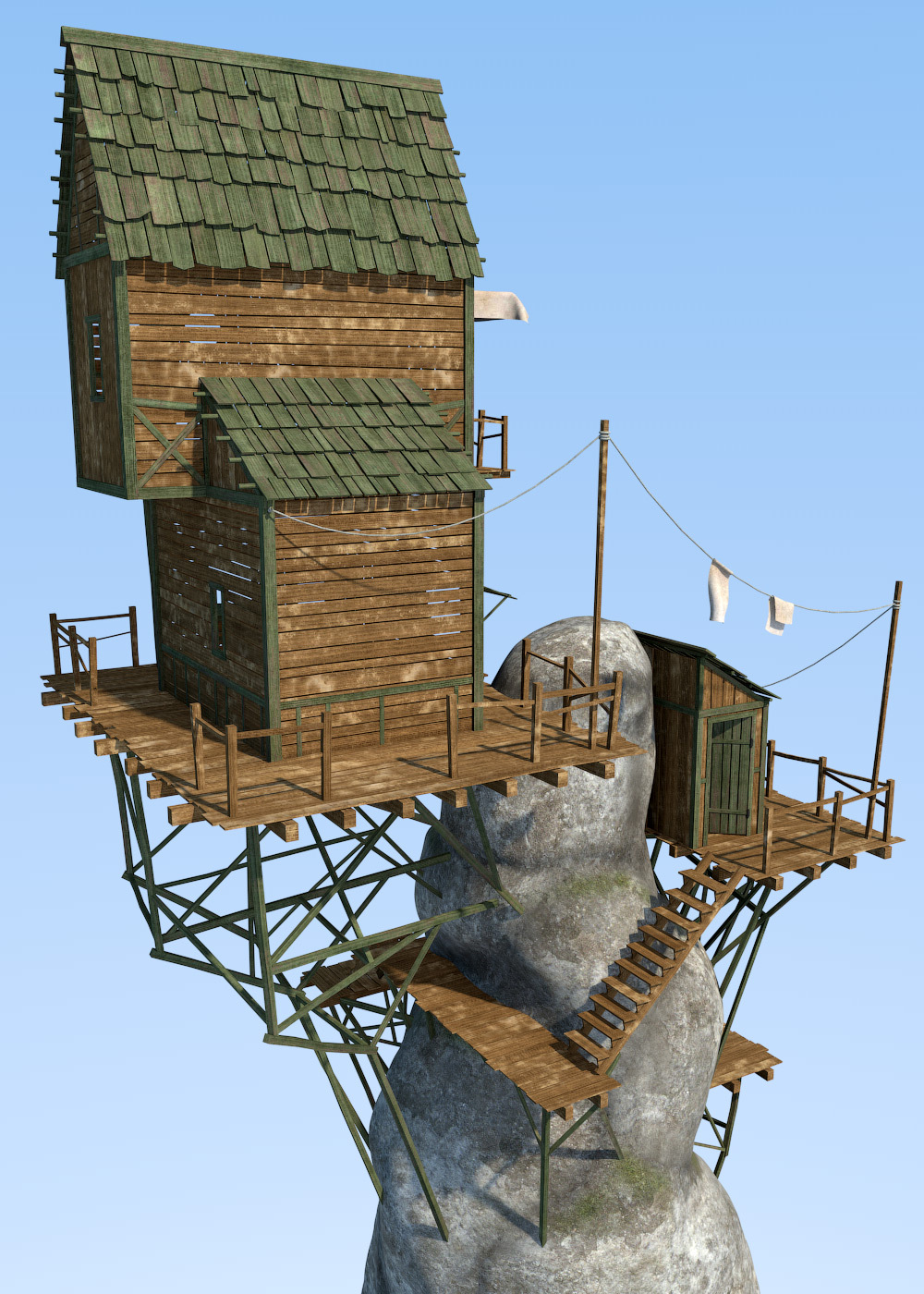 Surfer's house for Daz Studio by N/A
