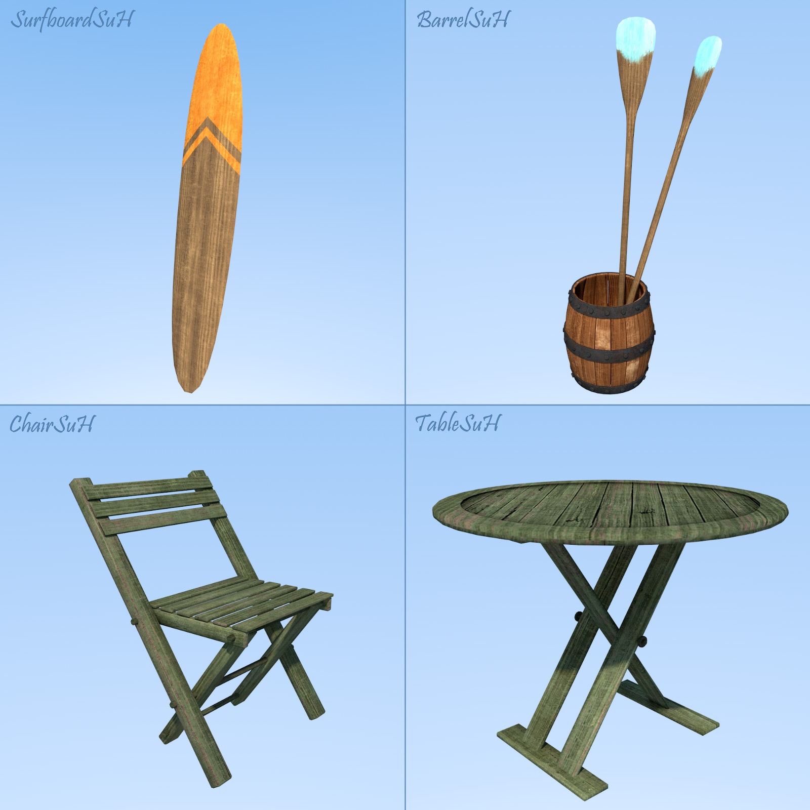 Surfer's house for Daz Studio by N/A
