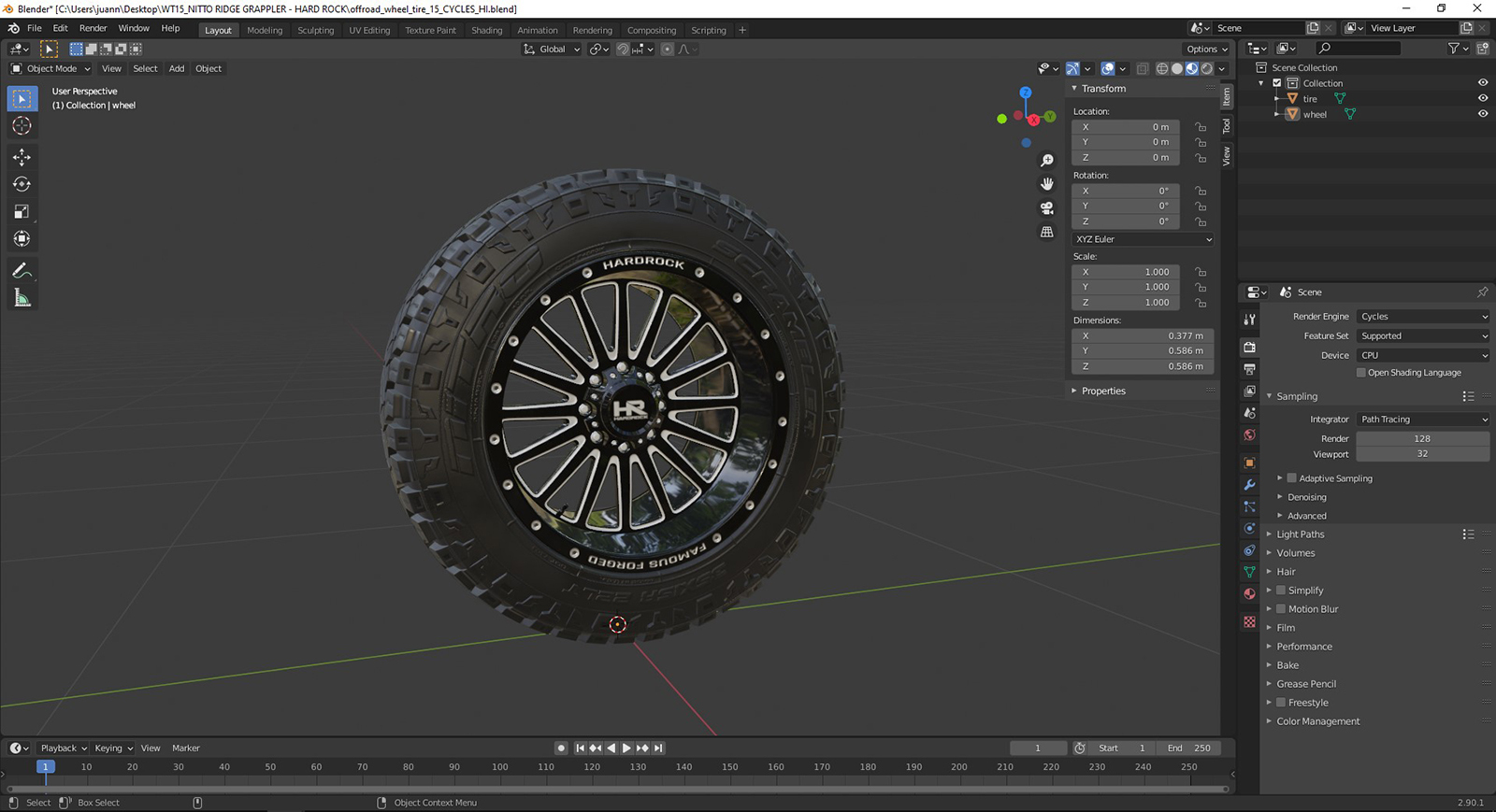 OFF ROAD WHEEL AND TIRE 15 - EXTENDED LICENSE by N/A