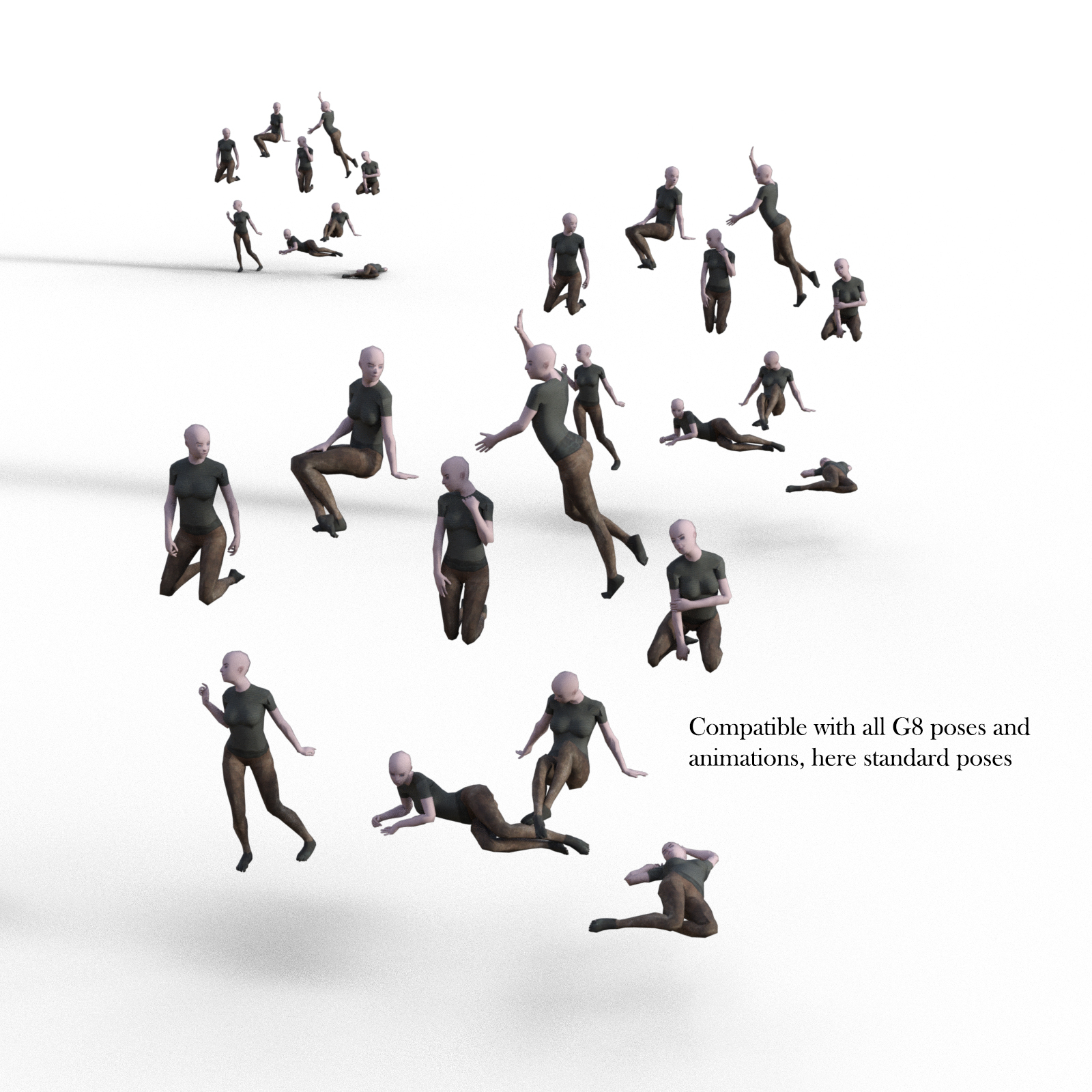 Crowd Figure G8F and G8M Compatible by N/A