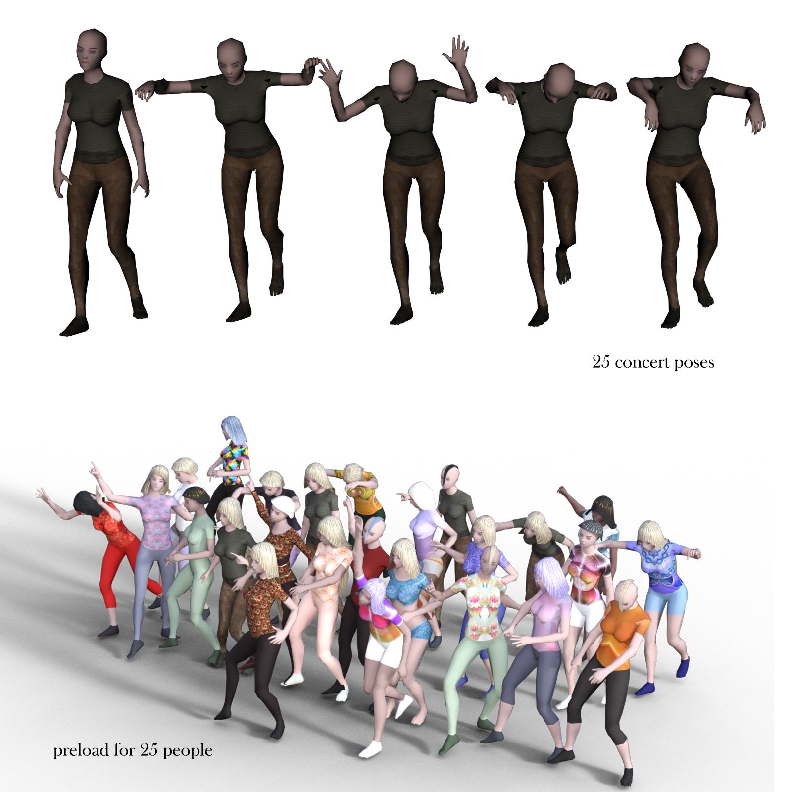 Crowd Figure G8F and G8M Compatible by N/A