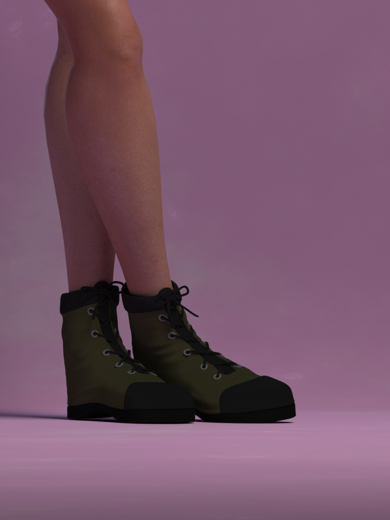 La Combat Boots by N/A