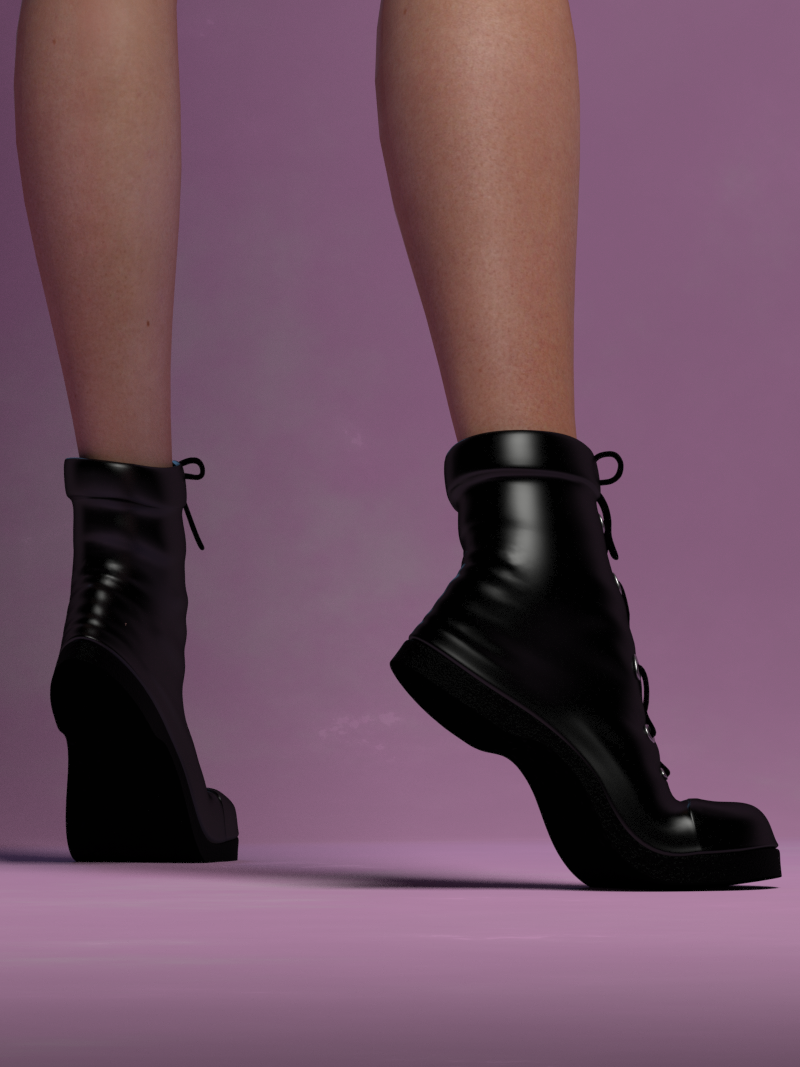 La Combat Boots by N/A