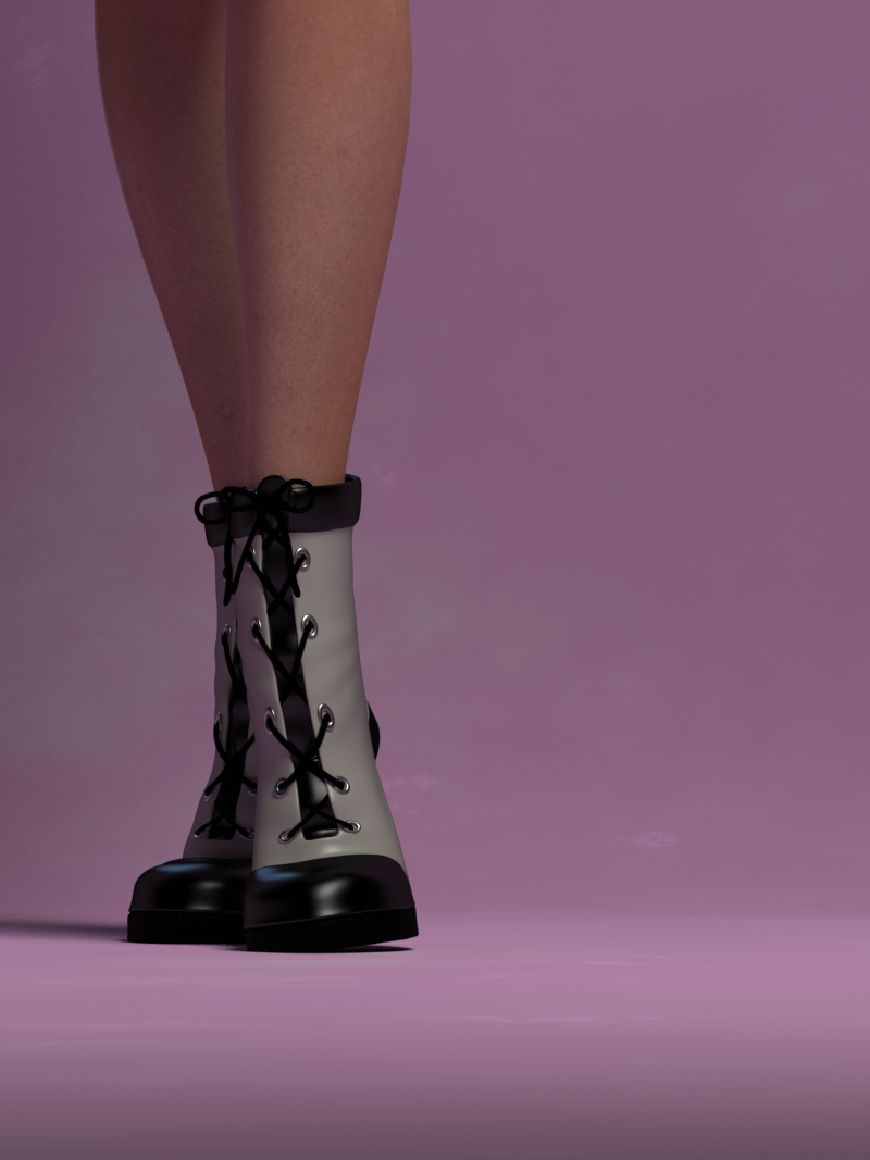 La Combat Boots by N/A