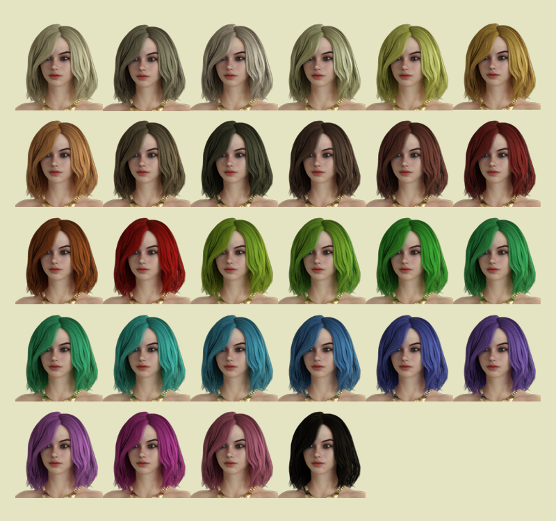 EH Hair for Genesis 8 Female by N/A