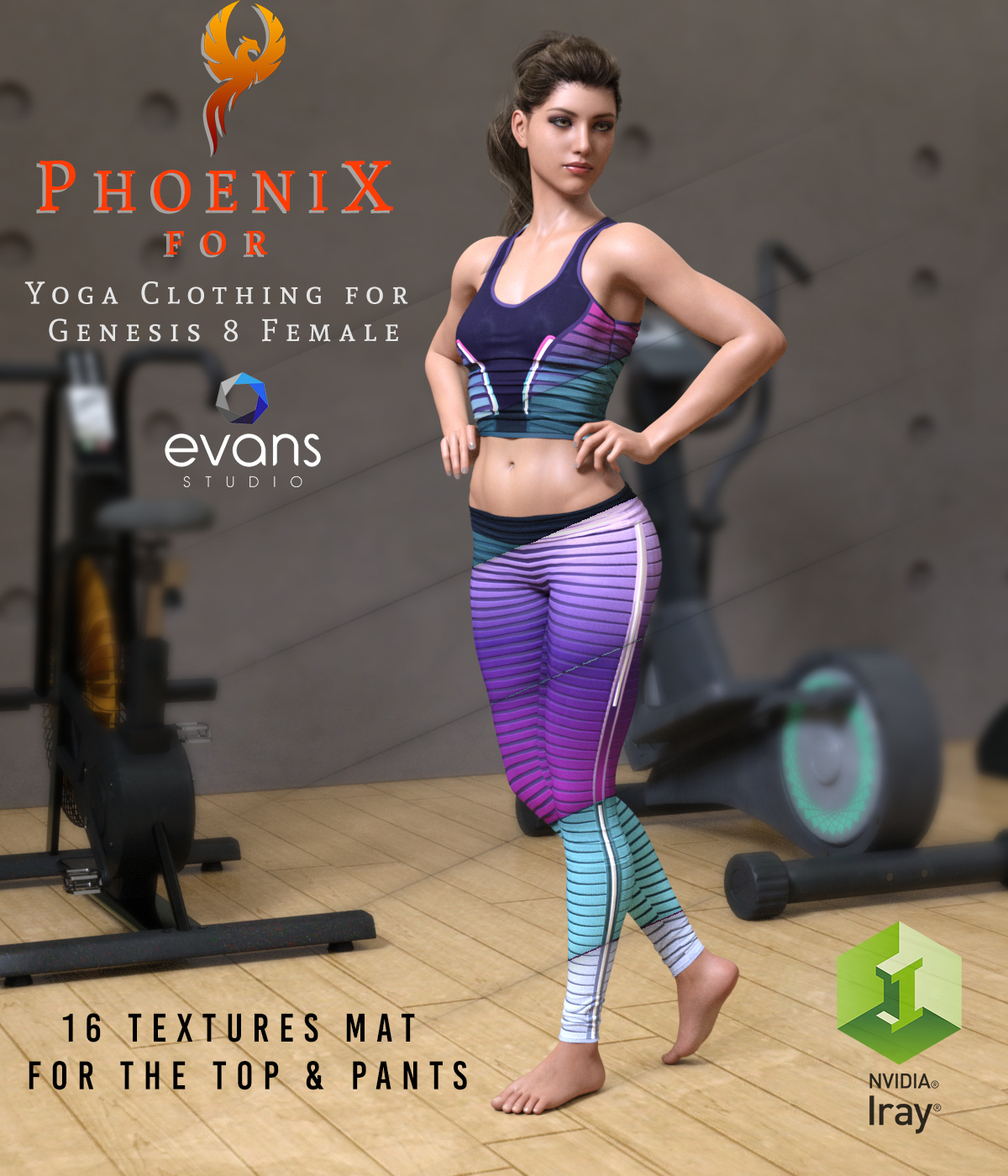 Phoenix for Yoga Clothing for Genesis 8 Female by N/A
