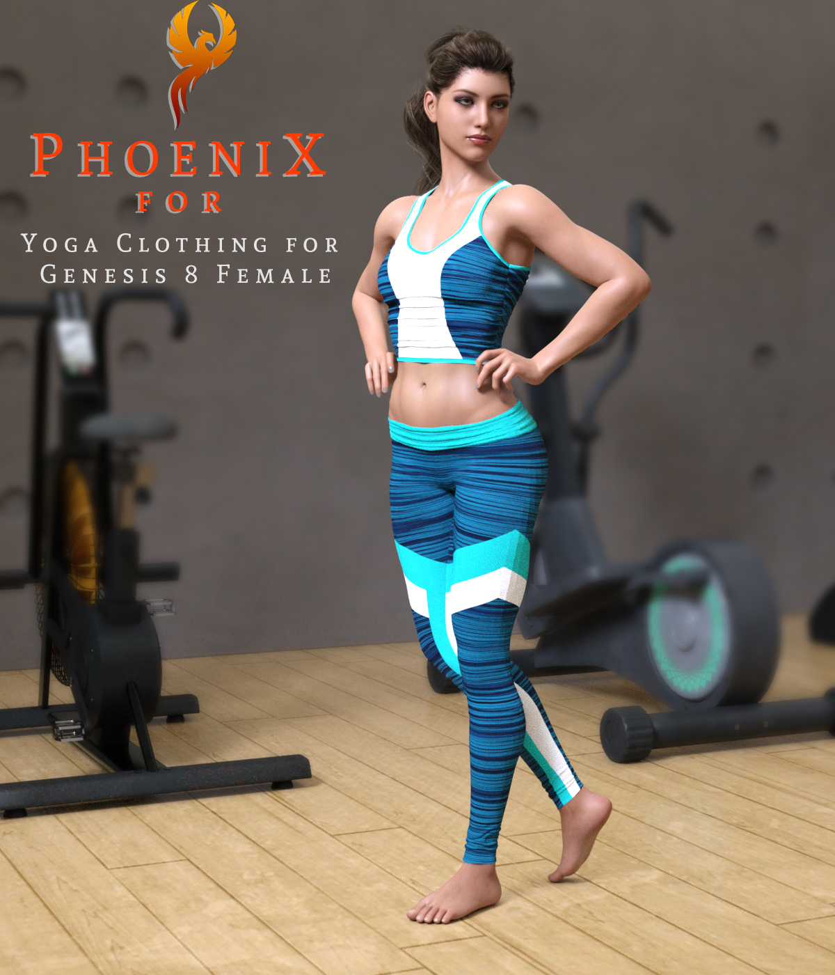 Phoenix for Yoga Clothing for Genesis 8 Female by N/A