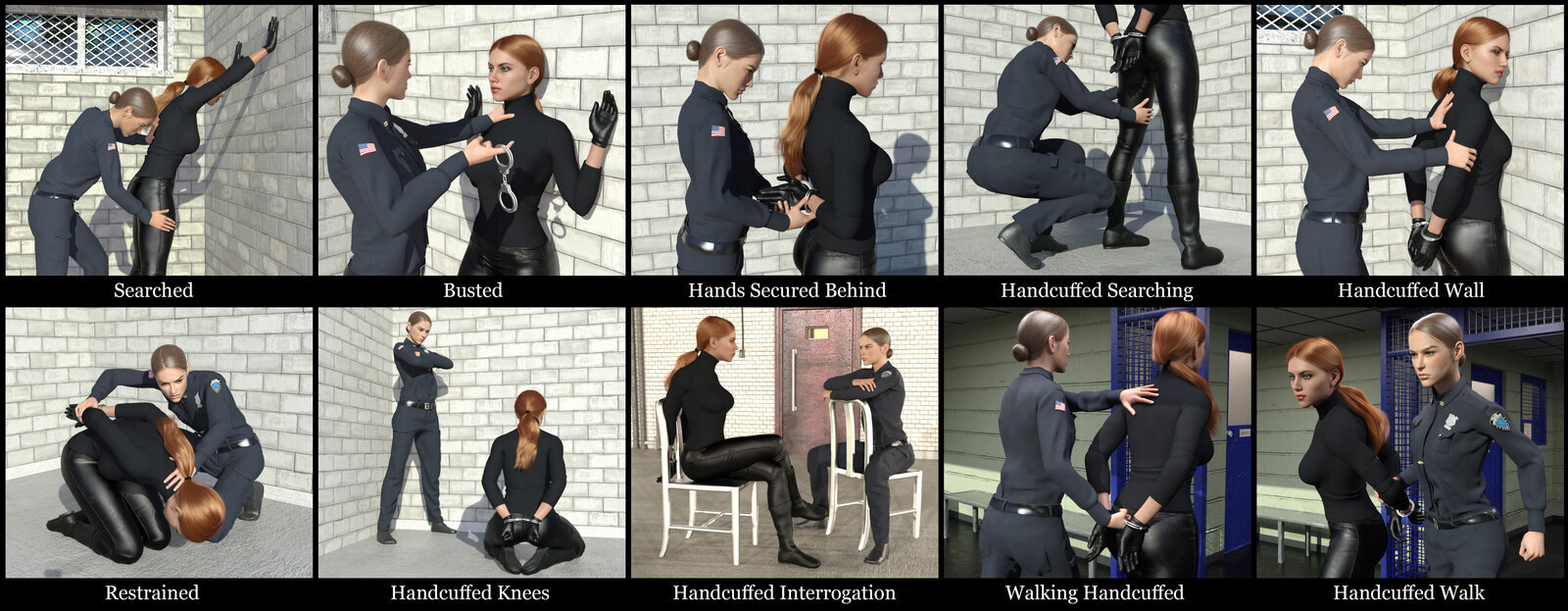 Busted Pose Pack for Genesis 8 and 8.1 Females by N/A