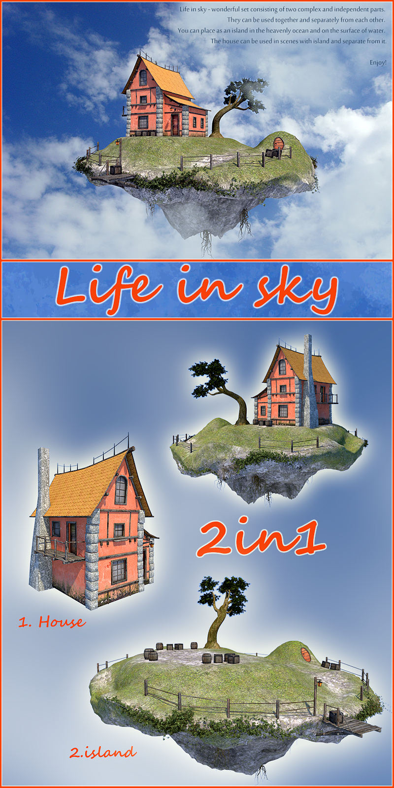 Life in sky for Daz Studio by N/A
