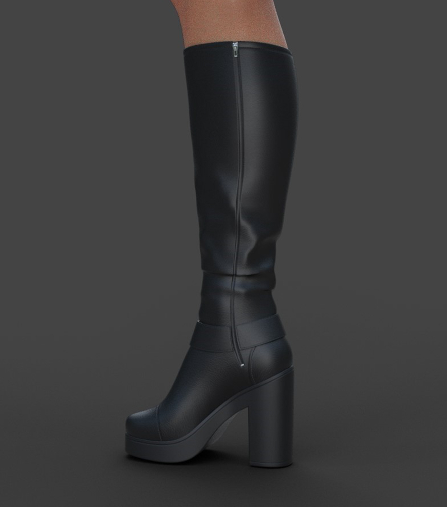 Leather boots for Genesis 8 Female by N/A