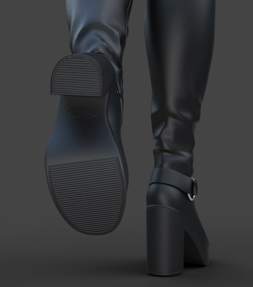 Leather boots for Genesis 8 Female by N/A