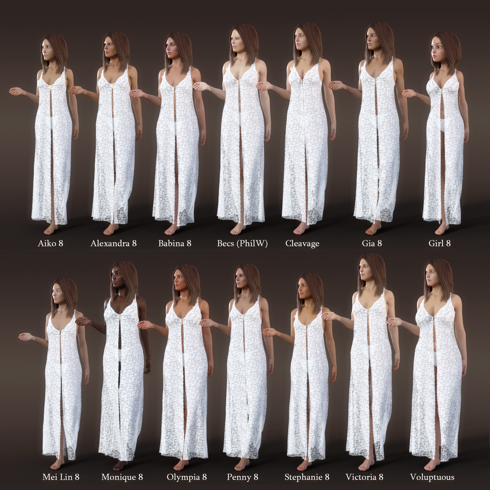 Clasp Negligee for Genesis 8 Females by N/A