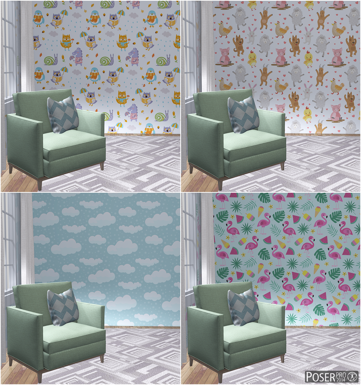 Poser - Nursery Walls by N/A