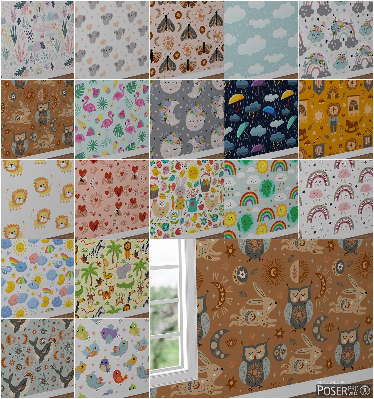 Poser - Nursery Walls by N/A