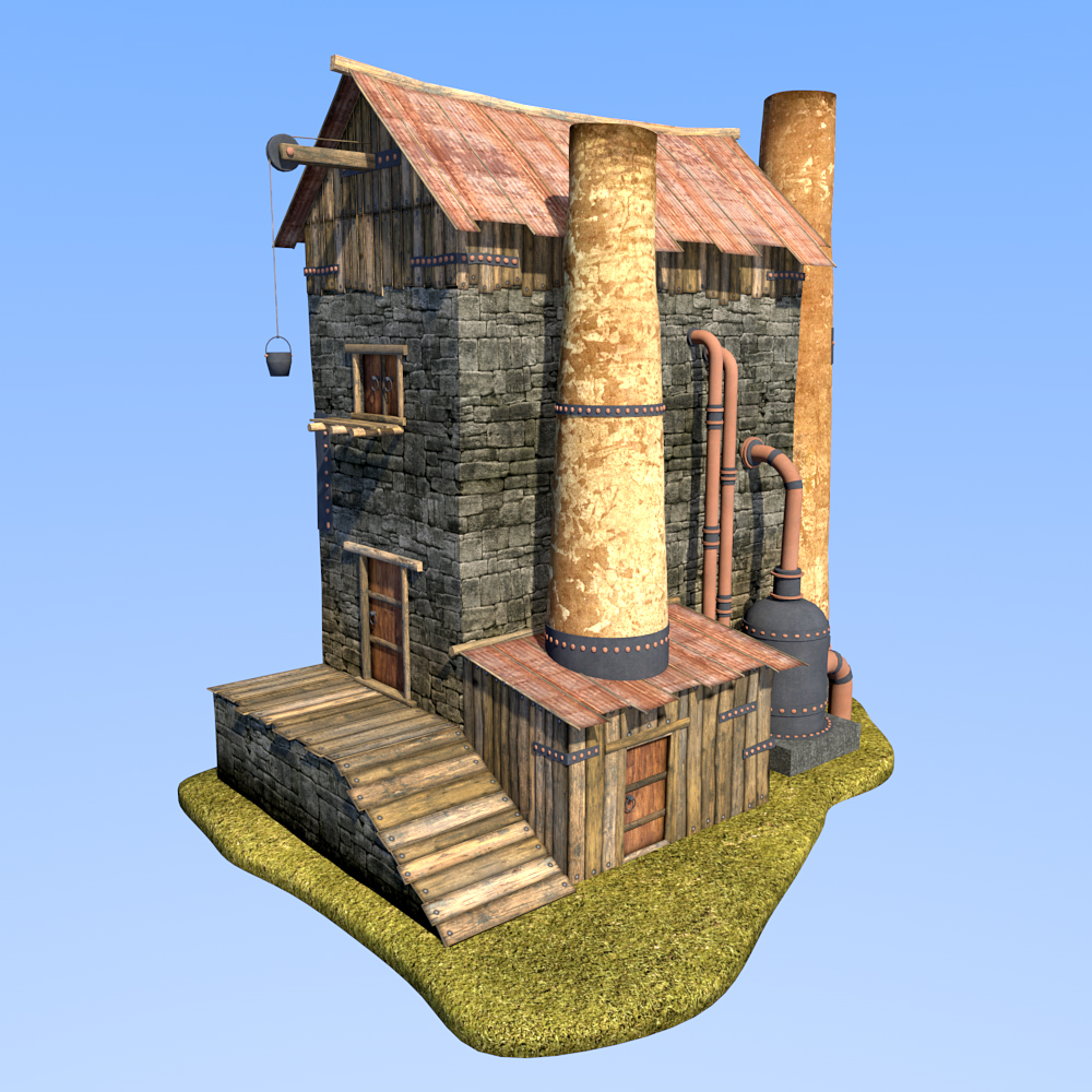 Boiler house  for Daz Studio by N/A