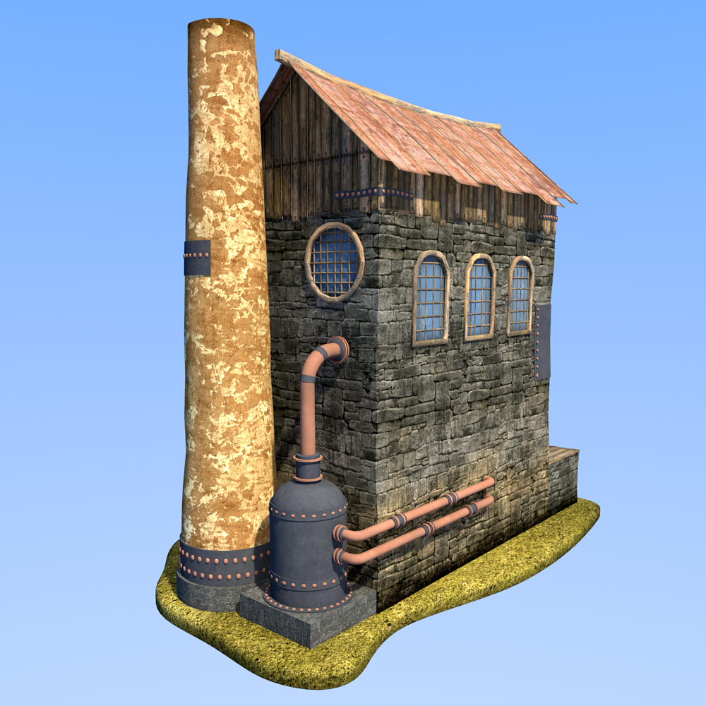 Boiler house  for Daz Studio by N/A