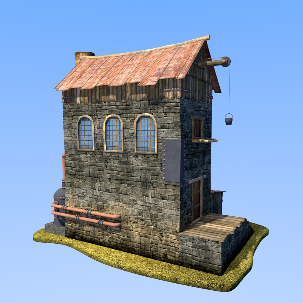 Boiler house  for Daz Studio by N/A