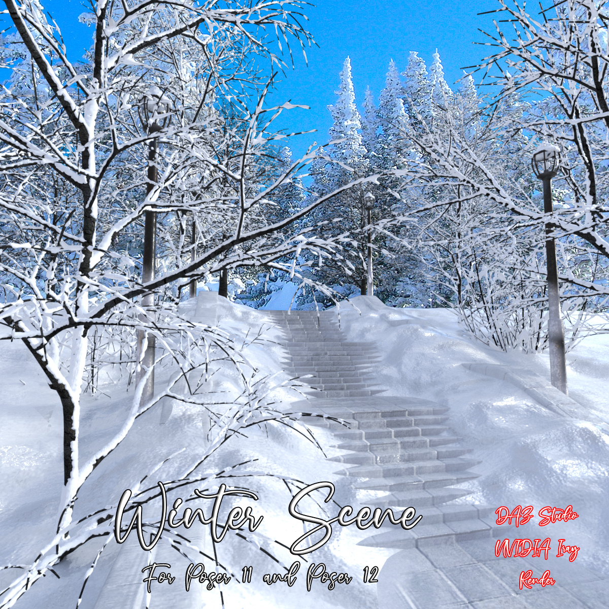 AJ Winter Scene by N/A
