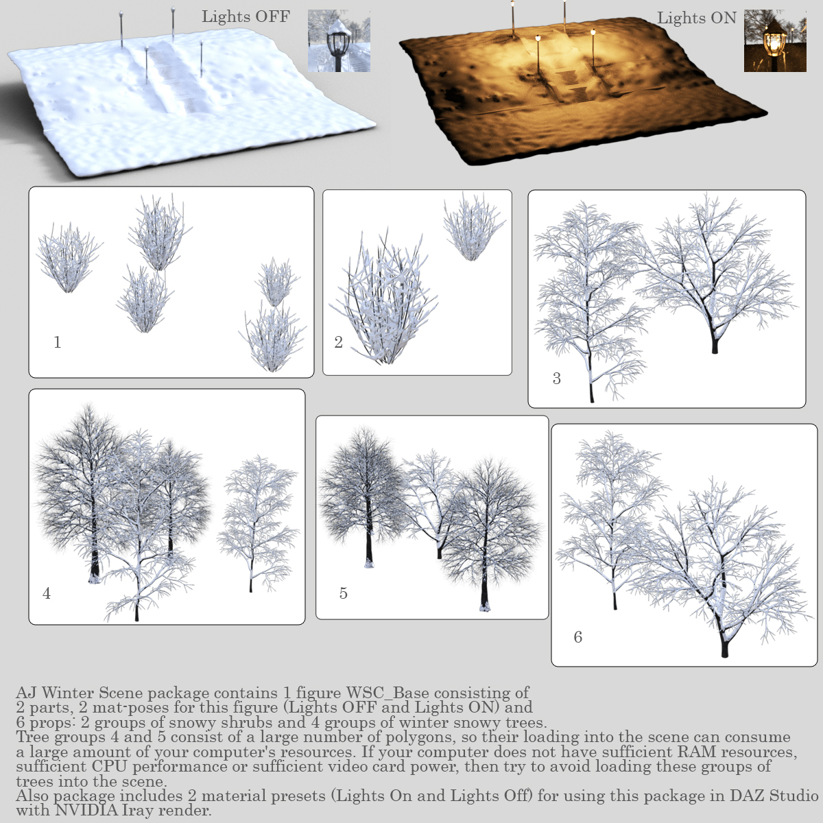 AJ Winter Scene by N/A