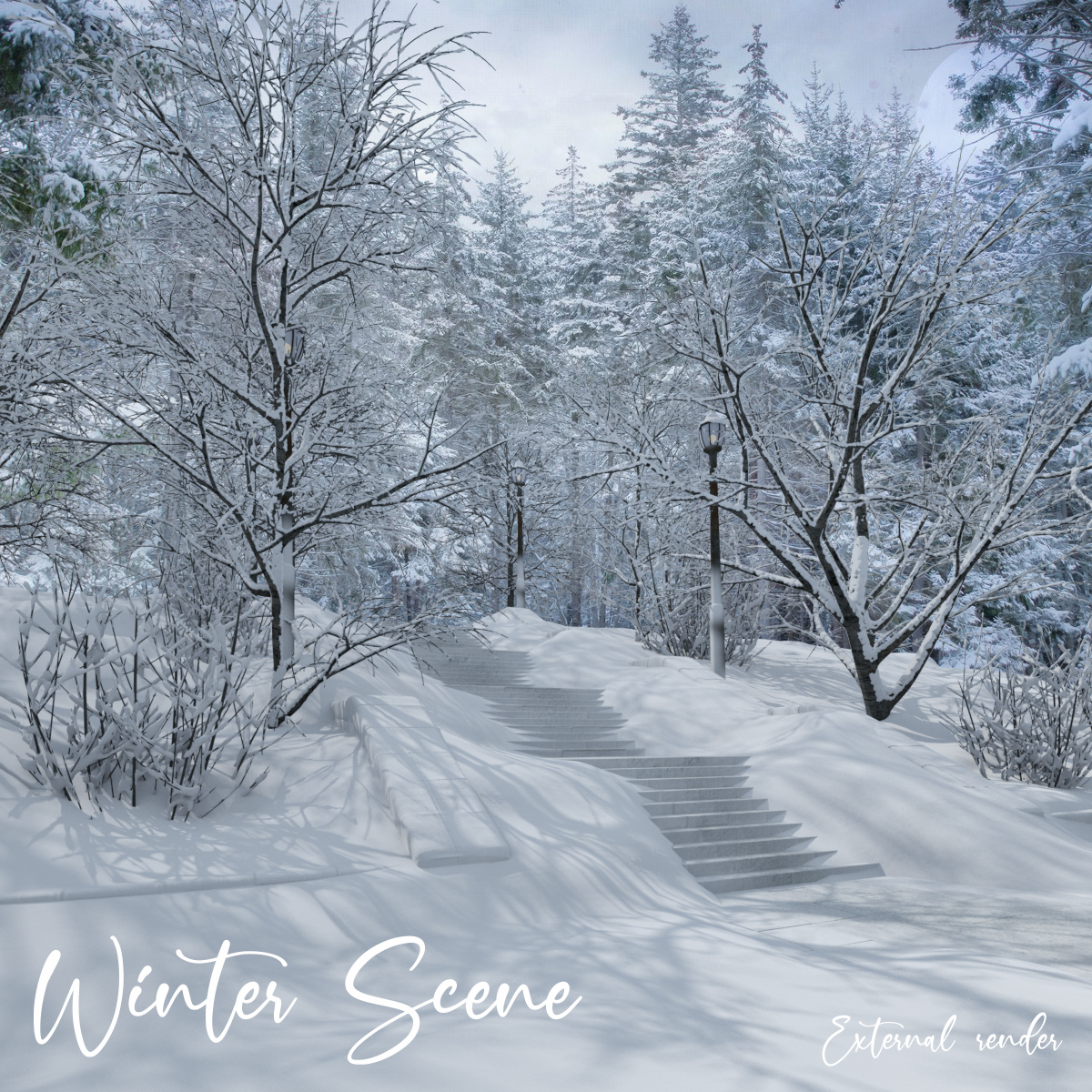 AJ Winter Scene by N/A
