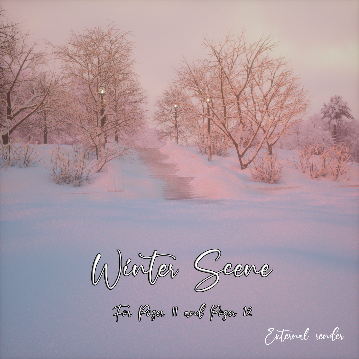AJ Winter Scene by N/A