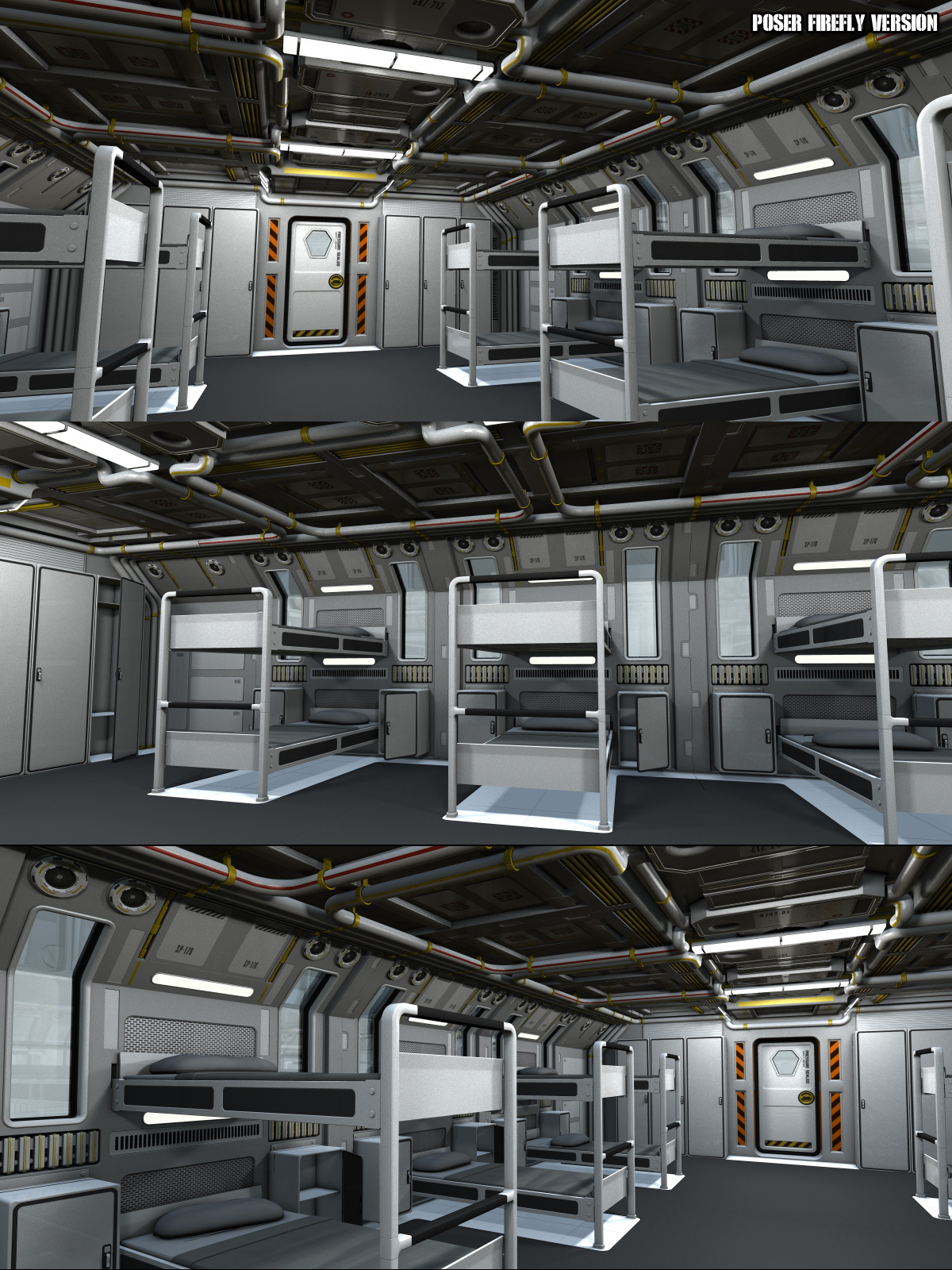 Colony Barracks for Poser and DS by N/A