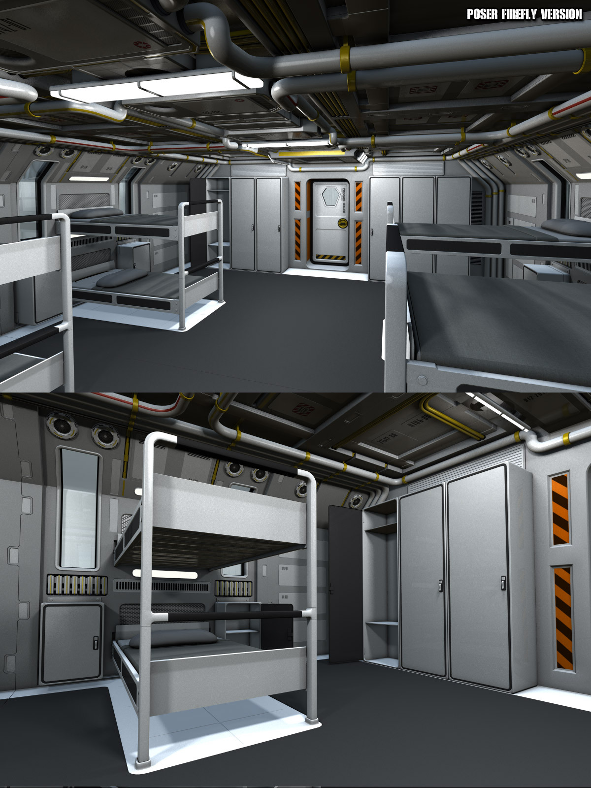 Colony Barracks for Poser and DS by N/A