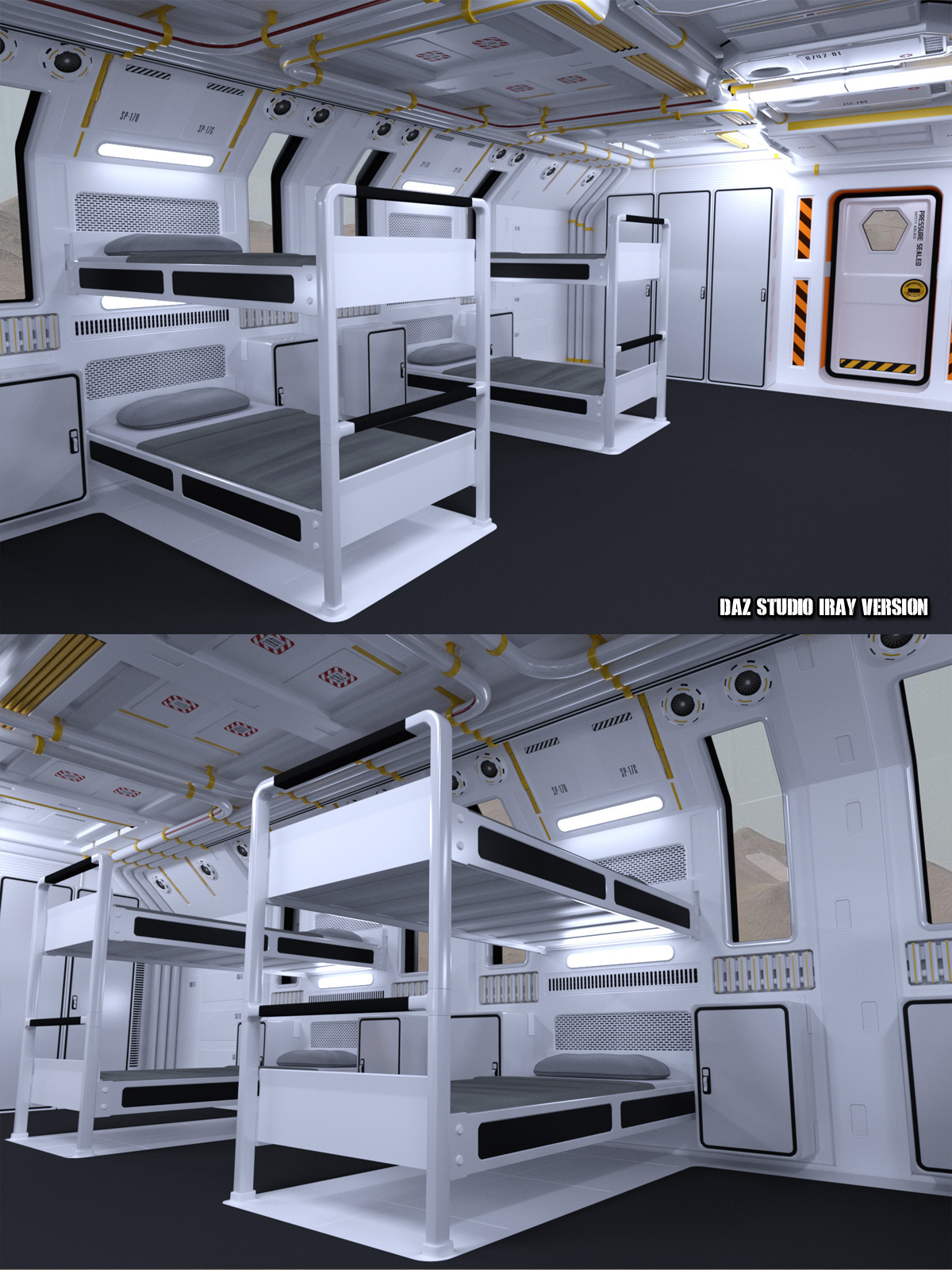 Colony Barracks for Poser and DS by N/A