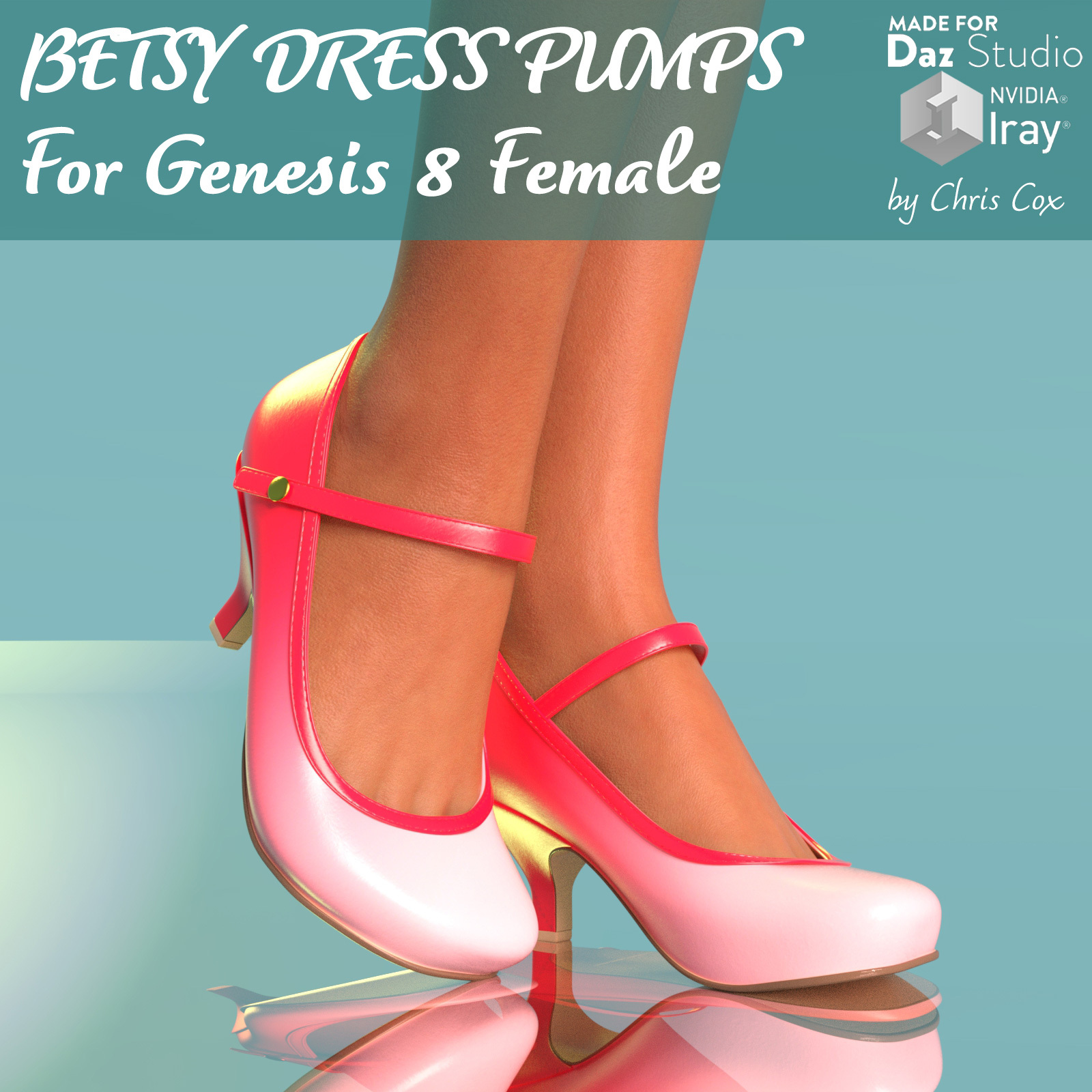 Betsy Dress Pumps for Genesis 8 Female by N/A