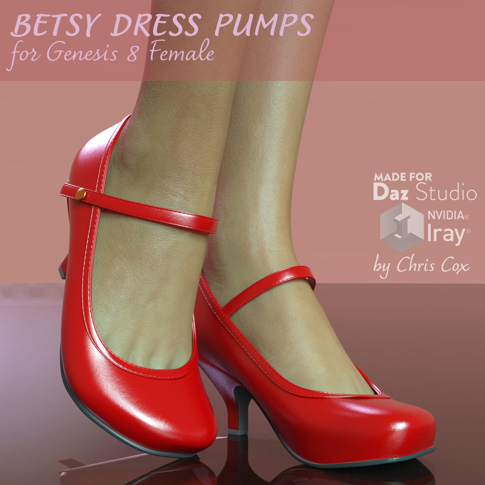 Betsy Dress Pumps for Genesis 8 Female by N/A