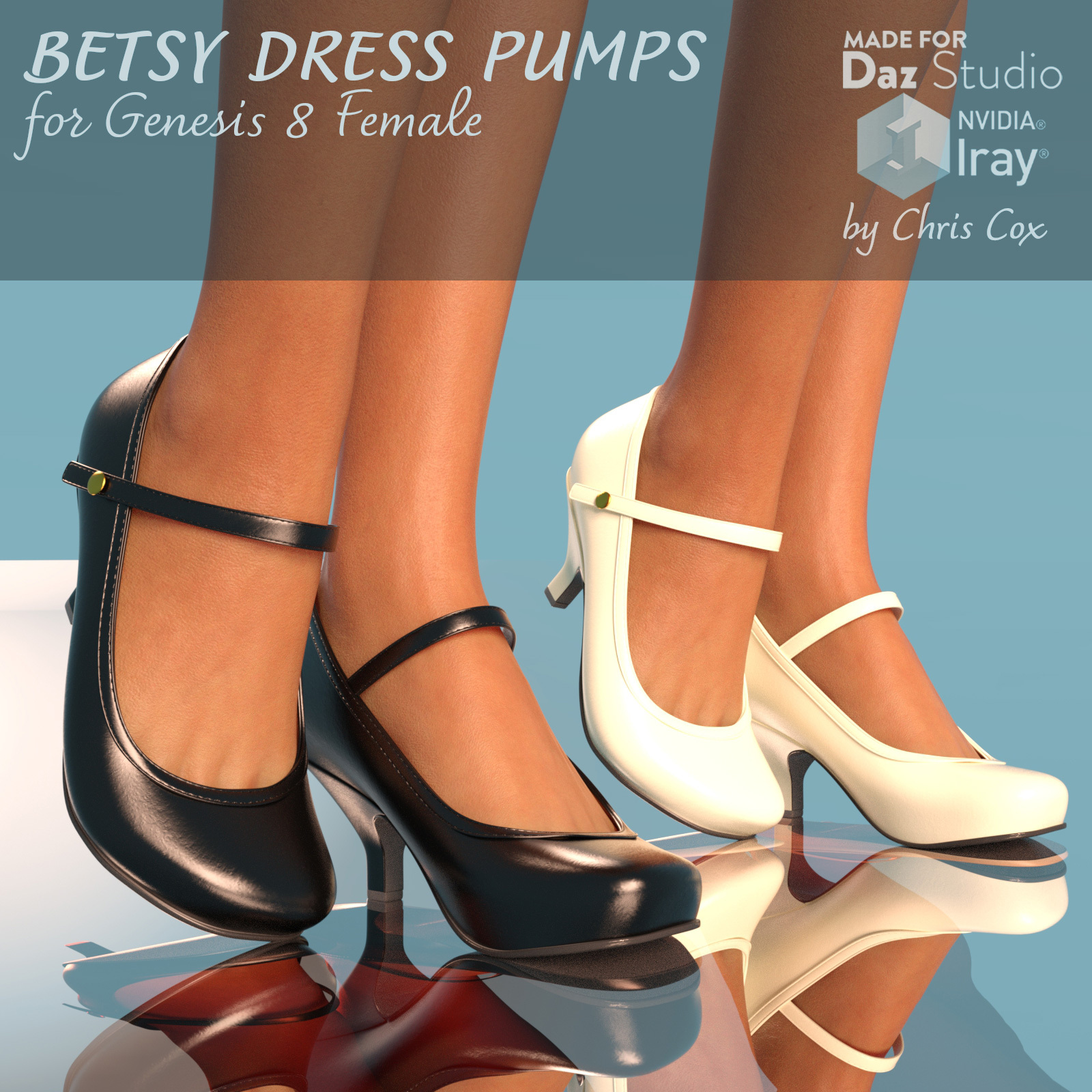 Betsy Dress Pumps for Genesis 8 Female by N/A