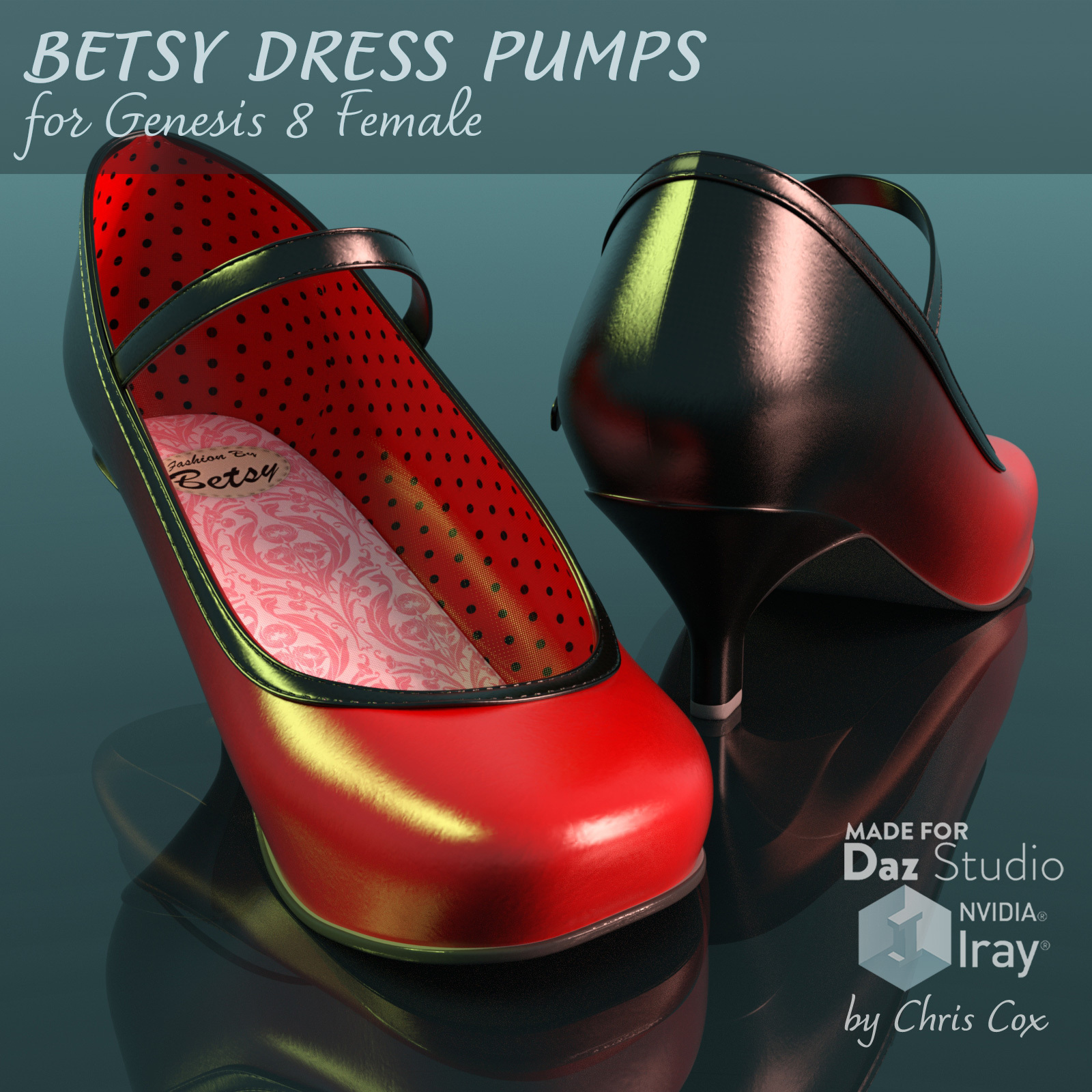 Betsy Dress Pumps for Genesis 8 Female by N/A