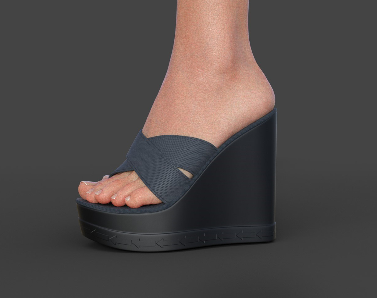 Open Sandals for Genesis 8 Female by N/A