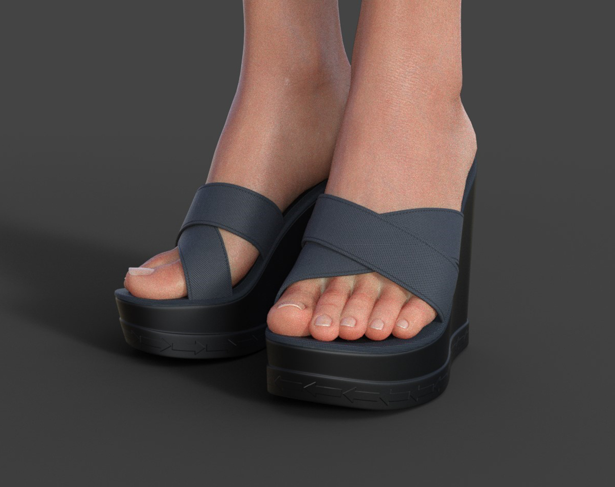 Open Sandals for Genesis 8 Female by N/A