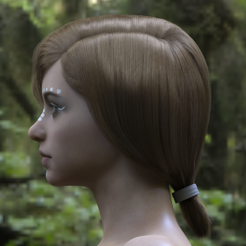 TD Hair for Genesis 8 and 8.1 Female by N/A