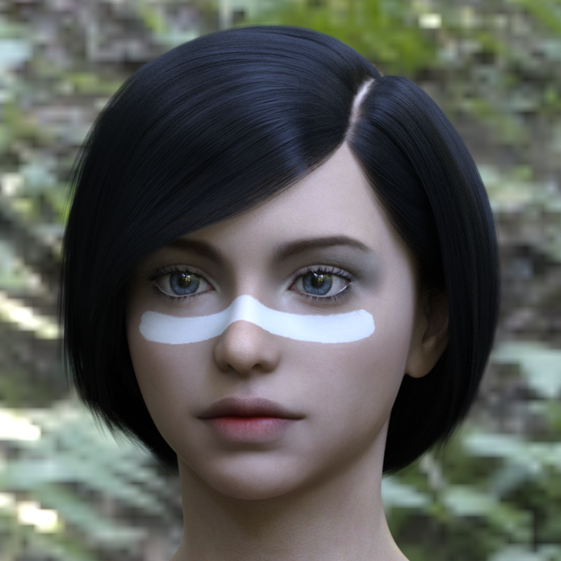 TD Hair for Genesis 8 and 8.1 Female by N/A