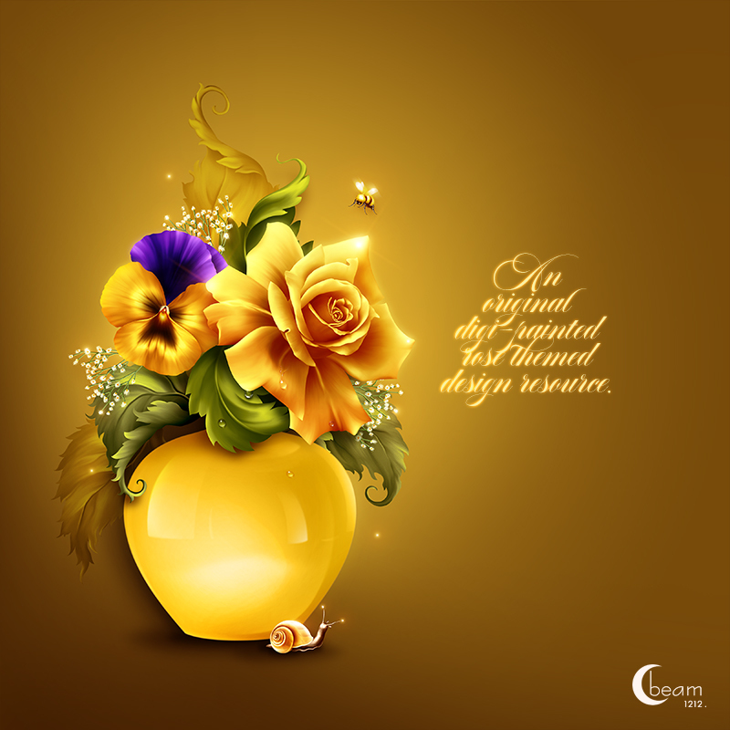 Moonbeam's Turmeric Roses by N/A