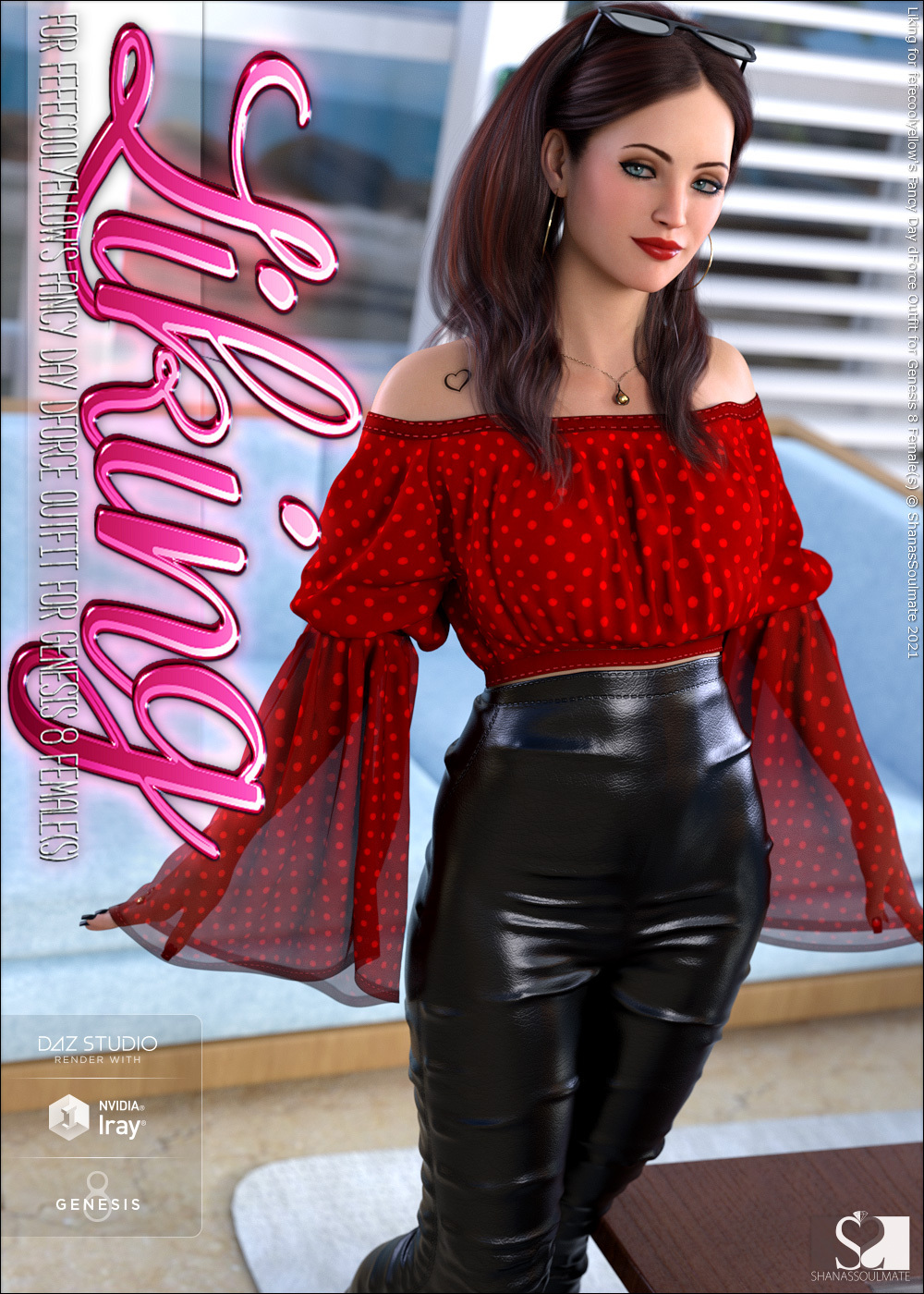 Liking for Fancy Day dForce Outfit for Genesis 8 Females by N/A
