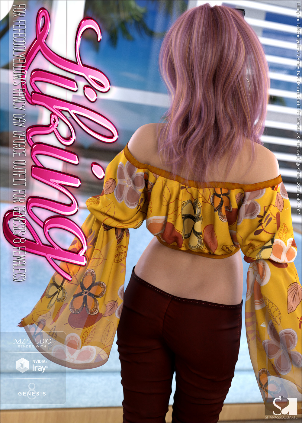 Liking for Fancy Day dForce Outfit for Genesis 8 Females by N/A