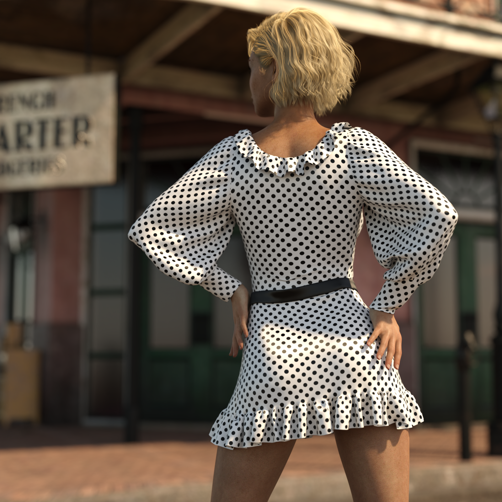 dForce PolkaDot Mini Dress by N/A