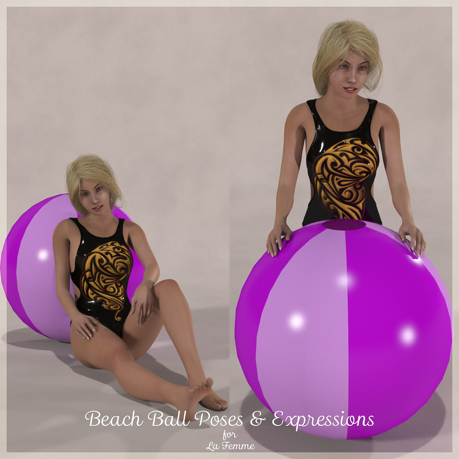 LF BeachBall Poses and Expressions by N/A