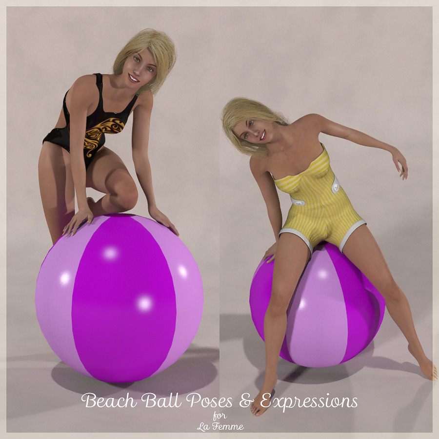 LF BeachBall Poses and Expressions by N/A