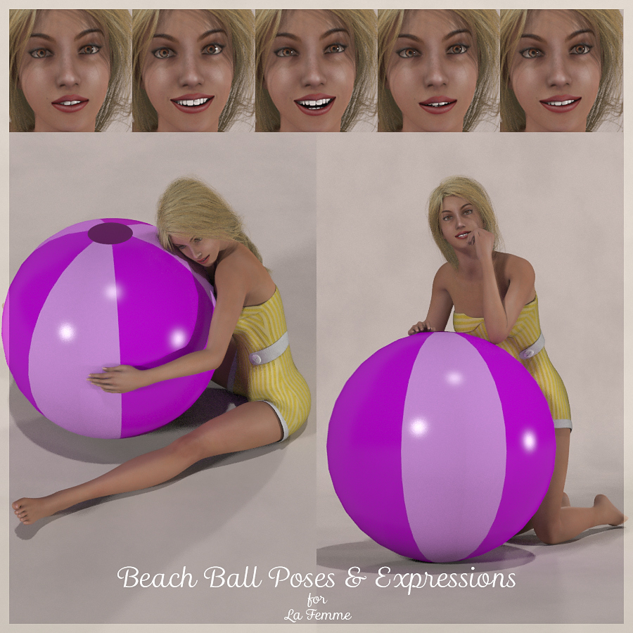 LF BeachBall Poses and Expressions by N/A