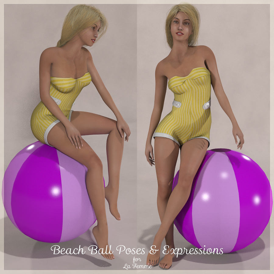 LF BeachBall Poses and Expressions by N/A