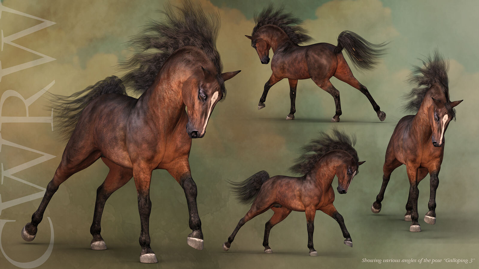 CWRW HW Horse Pose Pack 2 by N/A