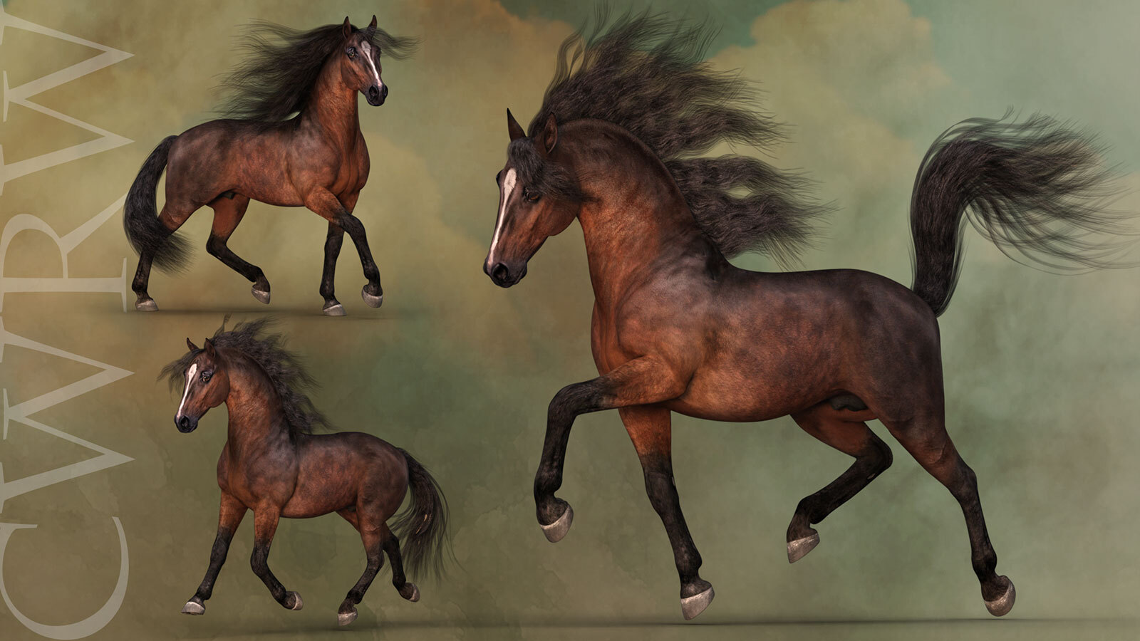 CWRW HW Horse Pose Pack 2 by N/A