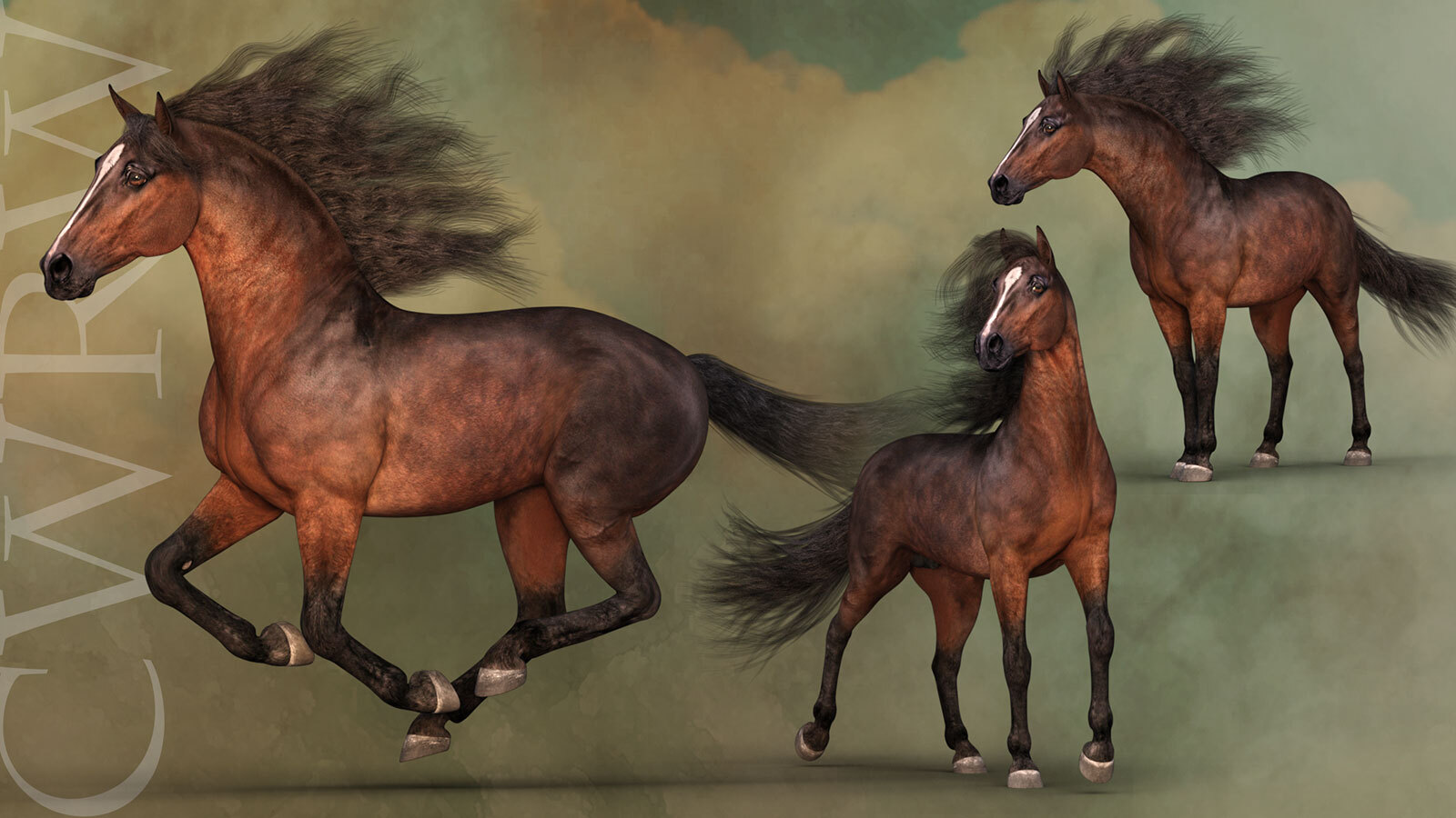 CWRW HW Horse Pose Pack 2 by N/A